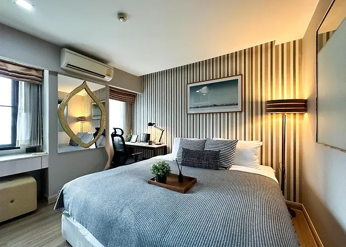 Tropical Modern 1br - Ultra Fast Wifi - Thong Lo Apartamento Bangkok