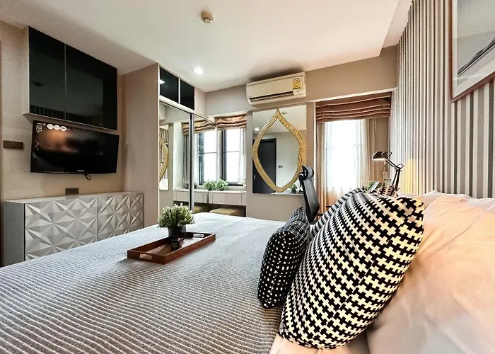 Tropical Modern 1br - Ultra Fast Wifi - Thong Lo Apartamento *